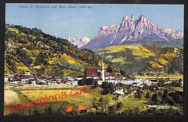 ai9656 - CARTOLINA D'EPOCA - Trento Provincia - Fiera di Primiero