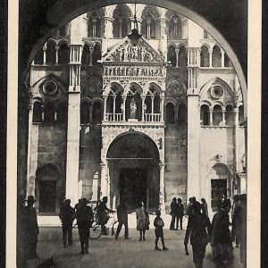 ae6006 - CARTOLINA D'EPOCA - Ferrara Città - Particolare del Duomo