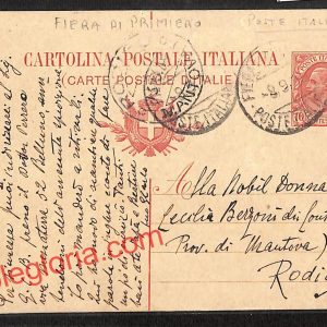 ai9670 - STORIA POSTALE - Trento Provincia - Fiera di Primiero