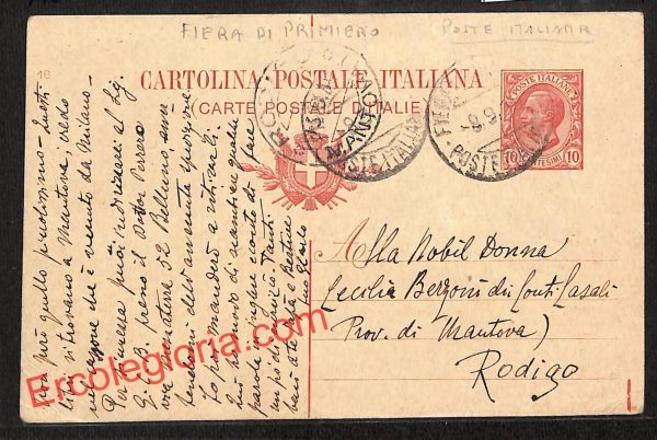 ai9670 - STORIA POSTALE - Trento Provincia - Fiera di Primiero