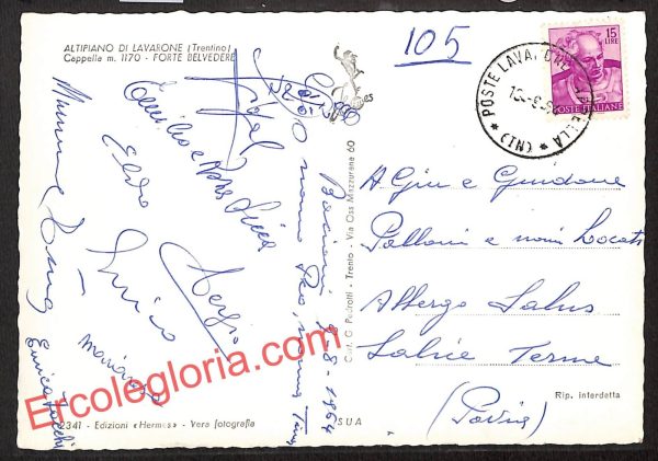 ai9694 - CARTOLINA D'EPOCA - Trento Provincia - Lavarone - immagine 2