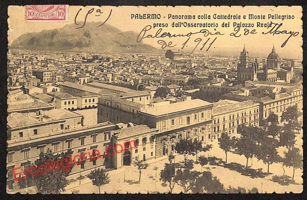 ah4653 - CARTOLINA D'EPOCA - Palermo Città - Panorama