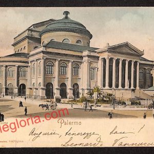 ah4657 - CARTOLINA D'EPOCA - Palermo Città - Teatro Massimo