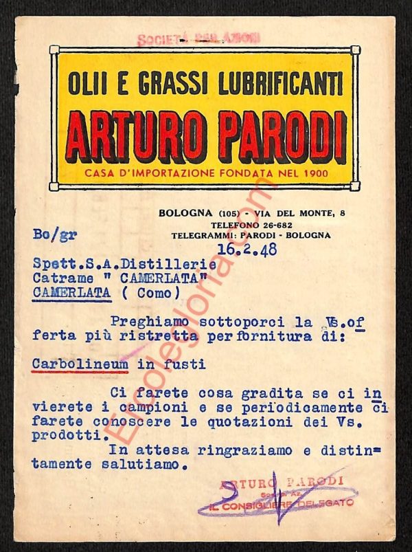 ae2487 - CARTOLINA  D'EPOCA - Bologna Città - Arturo Parodi