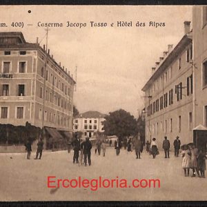 ae0992 - CARTOLINA  D'EPOCA - Belluno Citta - Hotel  des Alpes  1916