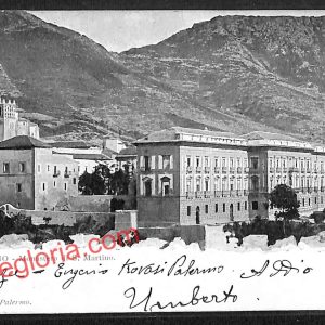 ah4663 - CARTOLINA D'EPOCA - Palermo Città - Monastero di San Martino