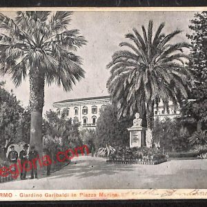 ah4664 - CARTOLINA D'EPOCA - Palermo Città - Giardino Garibaldi