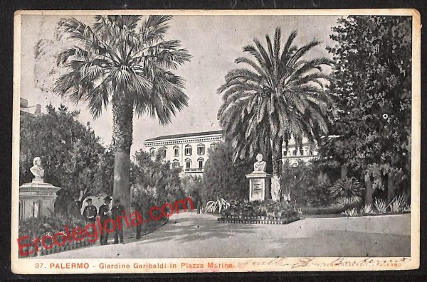 ah4664 - CARTOLINA D'EPOCA - Palermo Città - Giardino Garibaldi