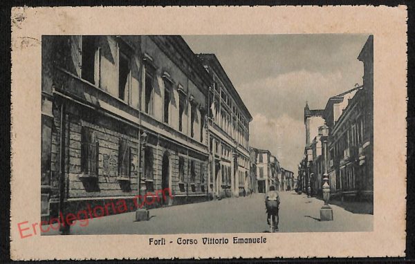 ag0368 - CARTOLINA D'EPOCA - Forlì Città - Corso Vittorio Emanuele