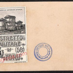 ag0372 - CARTOLINA D'EPOCA - Forlì Città - Distretto Militare di  Forlì