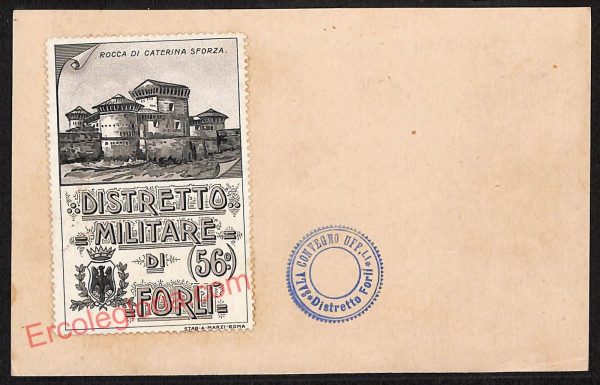 ag0372 - CARTOLINA D'EPOCA - Forlì Città - Distretto Militare di  Forlì