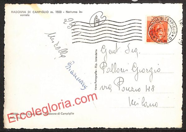 ai9705 - CARTOLINA D'EPOCA - Trento Provincia - Madonna di Campiglio - immagine 2