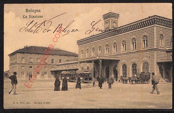ae2501 - CARTOLINA  D'EPOCA - Bologna Città - La  Stazione