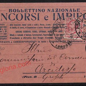 ag0386 - CARTOLINA D'EPOCA - Forlì - Bollettino Nazionale Concorsi e Impegni