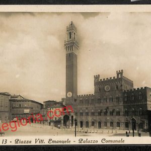 ai5377 - CARTOLINA D'EPOCA - Siena Città - Piazza Vittorio Emanuele