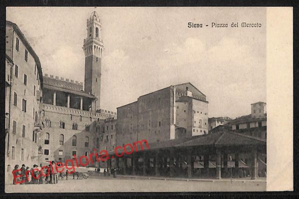 ai5380 - CARTOLINA D'EPOCA - Siena Città - Palazzo del Mercato