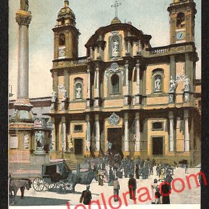 ah4672 - CARTOLINA D'EPOCA - Palermo Città - Chiesa San Domenico