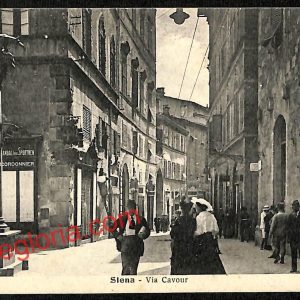 ai5387 - CARTOLINA D'EPOCA - Siena Città - Via Cavour
