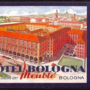 ae2510 - CARTOLINA  D'EPOCA - Bologna Città - Albergo Bologna
