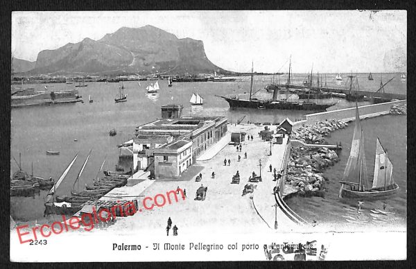 ah4678 - CARTOLINA D'EPOCA - Palermo Città - Il Monte Pellegrino