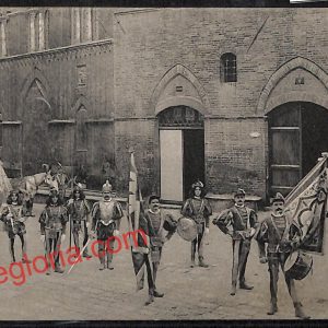ai5392 CARTOLINA D'EPOCA - Siena Città - Comparsa della Contrada della Tartuca