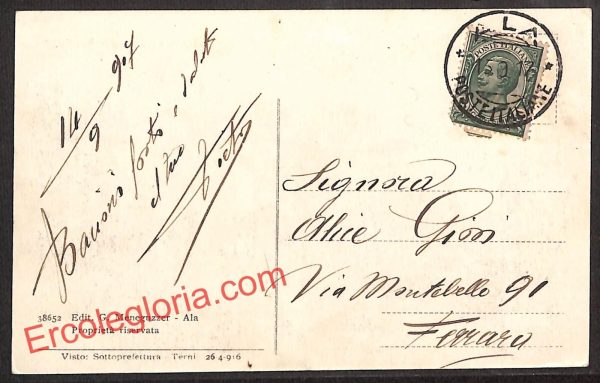 ai9728 - CARTOLINA D'EPOCA - Trento Provincia - Pilcante - immagine 2