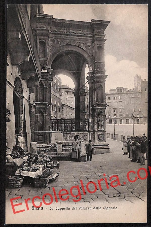 ai5402 - CARTOLINA D'EPOCA - Siena Città - La Cappella del Palazzo della Signora