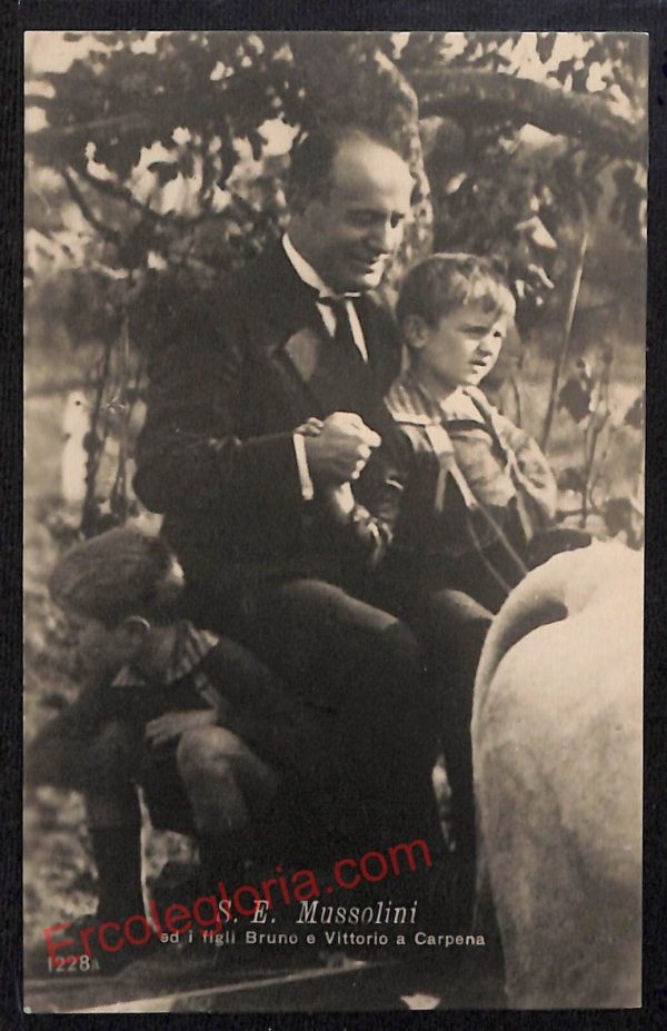 ag0414 - CARTOLINA D'EPOCA - Forlì Città - S. A. Mussolini con figli