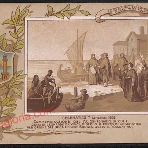 ag0415 - CARTOLINA D'EPOCA - Forlì Città - Cesenatico 7 Settembre 1902