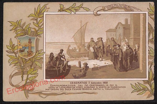ag0415 - CARTOLINA D'EPOCA - Forlì Città - Cesenatico 7 Settembre 1902