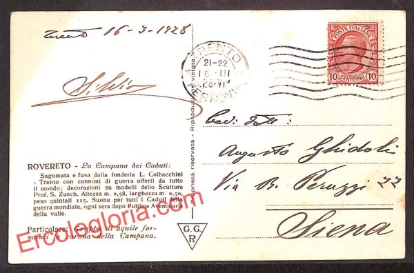 ai9741 - CARTOLINA D'EPOCA - Trento Provincia - Rovereto - immagine 2