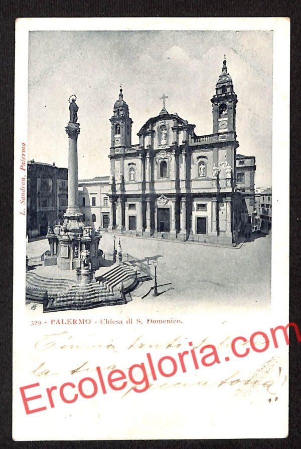ah4691 - CARTOLINA D'EPOCA - Palermo Città - Chiesa di San Dominico