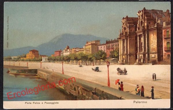 ah4694 - CARTOLINA D'EPOCA - Palermo Città - Porta Felice