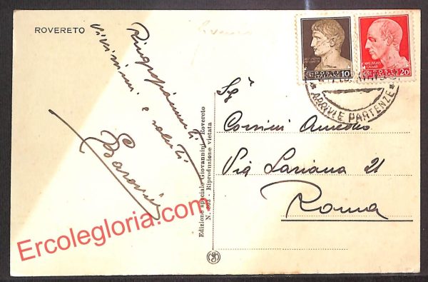 ai9753 - CARTOLINA D'EPOCA - Trento Provincia - Rovereto - immagine 2