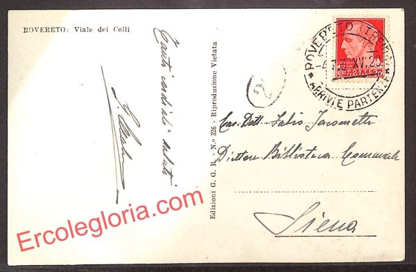 ai9754 - CARTOLINA D'EPOCA - Trento Provincia - Rovereto - immagine 2