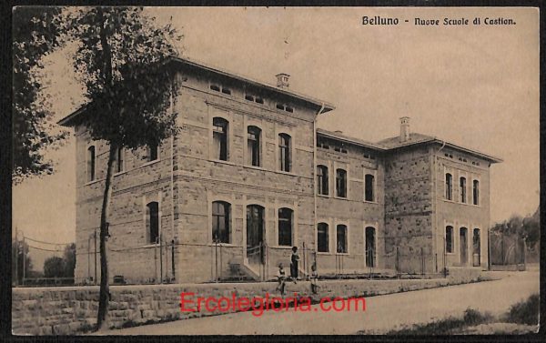 ae0995 - CARTOLINA  D'EPOCA - Belluno Citta - Nuove Scuole di Castion