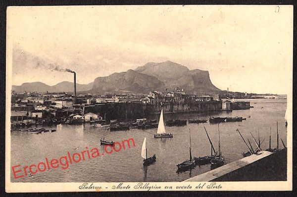 ah4710 - CARTOLINA D'EPOCA - Palermo Città - Monte Pellegrino