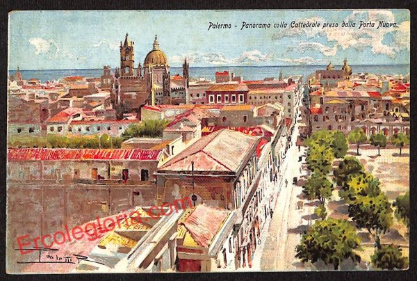 ah4711 - CARTOLINA D'EPOCA - Palermo Città - Panorama
