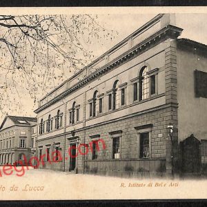 ag6093 - CARTOLINA D'EPOCA - Lucca Città - R. Istituto di Belle Arti