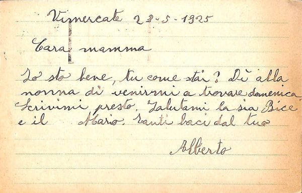 ac4320 - CARTOLINA D'EPOCA - Milano Provincia - VIMERCATE  1925 - immagine 2