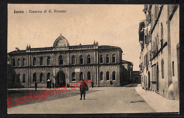 ag6102 - CARTOLINA D'EPOCA - Lucca Città - Caserma di S. Romano  1928