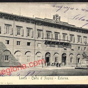 ag6108 - CARTOLINA D'EPOCA - Lucca Città - Corte d' Assise  1902