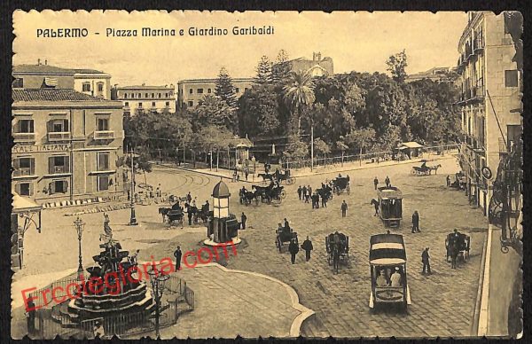 ah4726 - CARTOLINA D'EPOCA - Palermo Città - Piazza Marina
