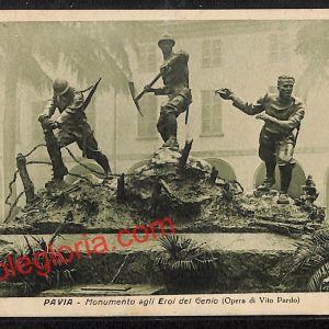 ah5812 - CARTOLINA  D'EPOCA - Pavia Città - Monumento agli Eroi del Genio