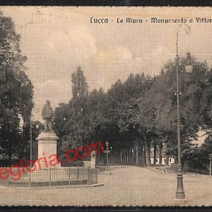 ag6116 - CARTOLINA D'EPOCA - Lucca Città - Monumento a Vittorio Emanuele  1917