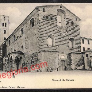 ag6123 - CARTOLINA D'EPOCA - Lucca Città - Chiesa S. Romano