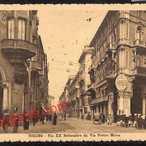 ai7982 - CARTOLINA D'EPOCA - Torino Città - Via Pietro Mica
