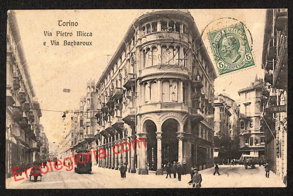 ai7983 - CARTOLINA D'EPOCA - Torino Città - Via Pietro Mica