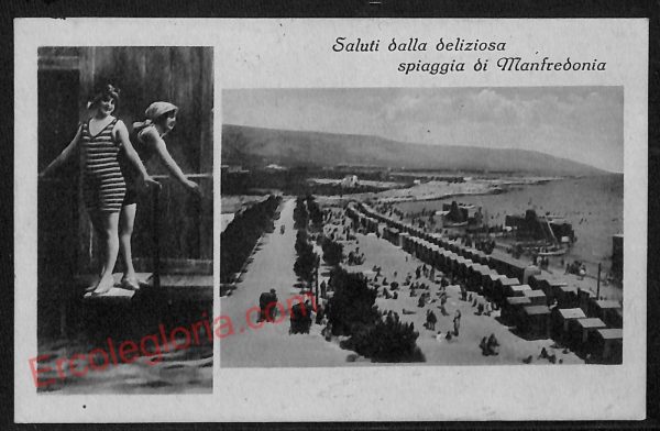 ag0254 - CARTOLINA D'EPOCA - Foggia Provincia - Manfredonia   1930
