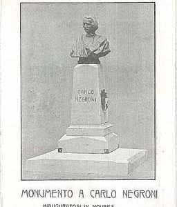 CARTOLINA d'Epoca - NOVARA Città: MONUMENTO A CARLO NEGRONI